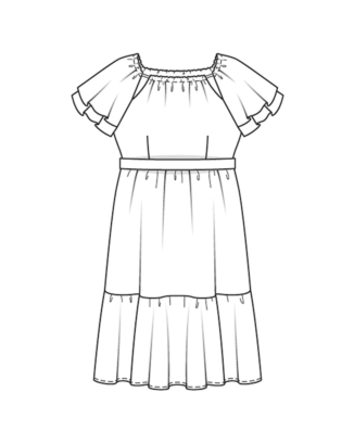 Robe en viscose n°128 | Burda Style 06/22