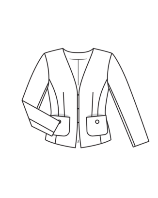 Veste en Jacquard n°117 | Burda Style 07/22