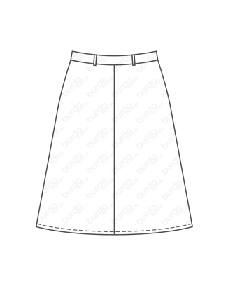 Jupe en Polyester n°414 | Burda Plus 02/20
