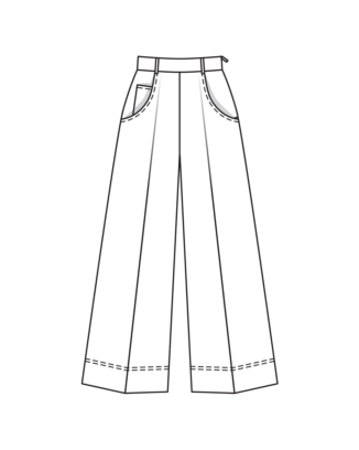 Pantalon en Denim n°105 | Burda Style 08/22