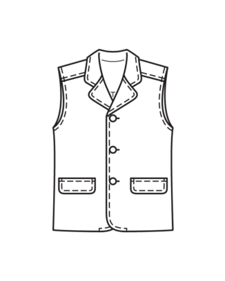 Gilet en laine n°134 | Burda Style 08/22