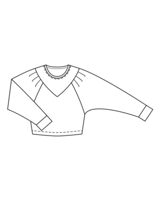 Sweat-shirt en maille n°104 | Burda Style 11/22