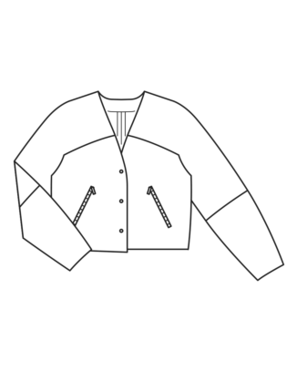 Veste en velours côtelé matelassé n°108 | Burda Style 11/22