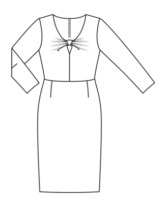 Robe en viscose mélangée n°110 | Burda Style 11/22