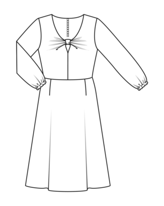 Robe en crêpe de viscose n°111 | Burda Style 11/22
