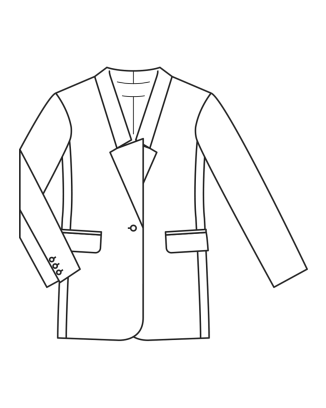Blazer en lainage mélangé n°114 | Burda Style 11/22