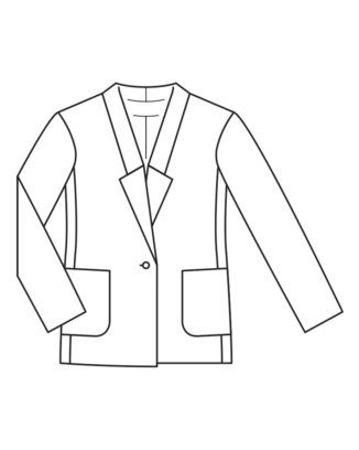 Blazer en satin polyester avec élasthanne n°115 | Burda Style 11/22