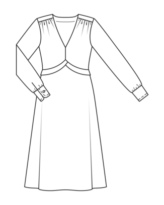 Robe en viscose imprimée n°122 | Burda Style 11/22