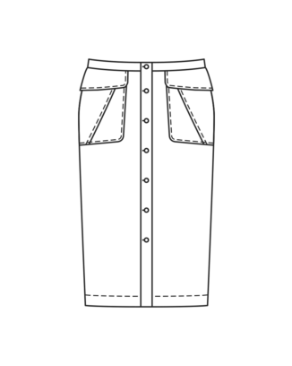 Jupe en denim n°125 | Burda Style 11/22