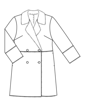 Manteau en cuir synthétique n°126 | Burda Style 11/22