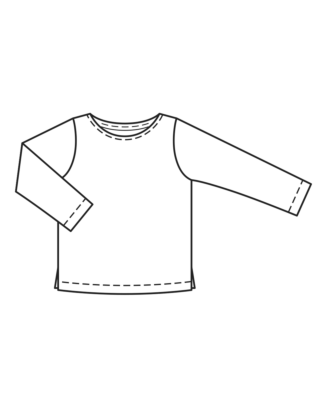 T-shirt kids en  tissu pour sweat-shirt n°131 | Burda Style 11/22