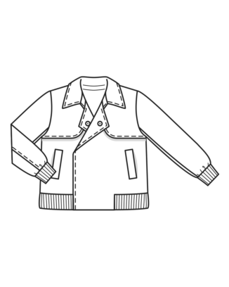 Blouson en tricot foulé n°133 | Burda Style 11/22