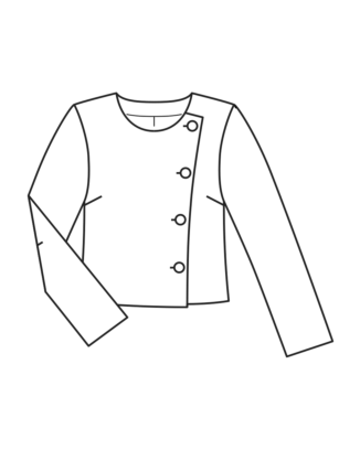 Veste courte en tissu bouclette n°119 | Burda Style 12/22