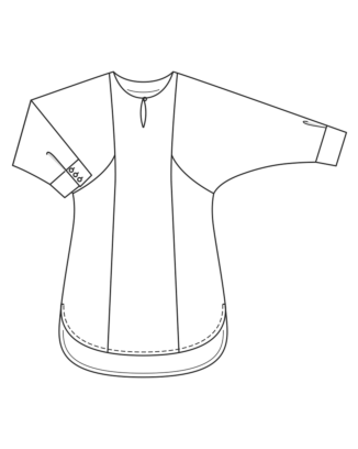 Robe en crêpe n°124 | Burda Style 12/22