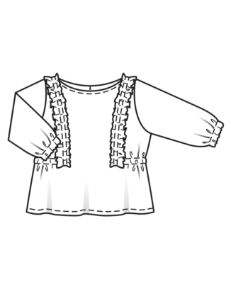 Blouse en crêpe de viscose n°132 | Burda Style 12/22