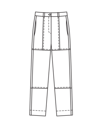 Pantalon en coton n°107 | Burda Style 10/22