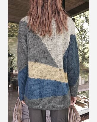 Pullover en blocs de couleur #24 | Burda Mailles n°19 - 2022