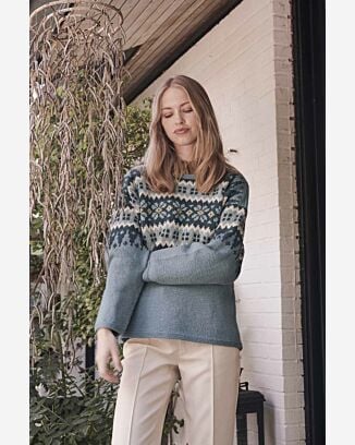Pullover avec un empiècement en jacquard #25 | Burda Mailles n°19 - 2022