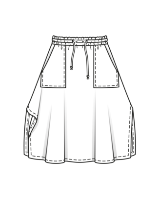 Jupe en viscose n°101 | Burda Style 01/23