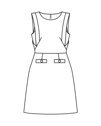 Robe en tissu bouclette n°117 | Burda Style 02/23