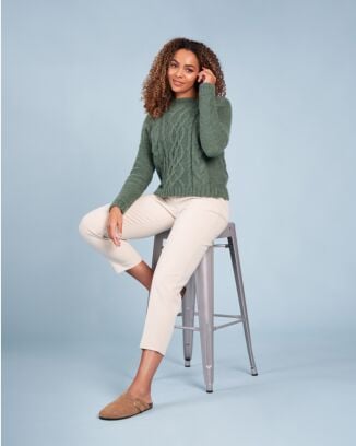 Pullover en torsades #14 | Burda Mailles n°20 - 2023