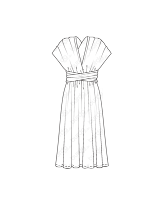 Robe en viscose n°106 | Burda Style 07/18