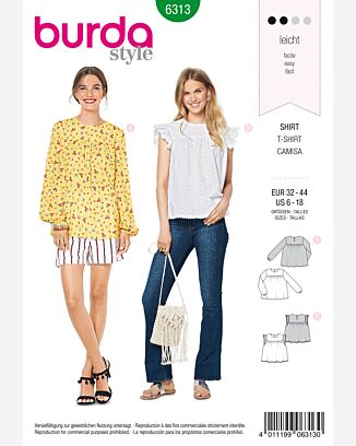 Blouse façon tee-shirt n°6313
