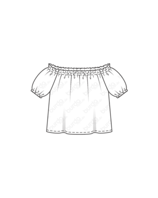 Blouse en coton n°131 | Burda Style 06/24 best of Burda Style 06/19