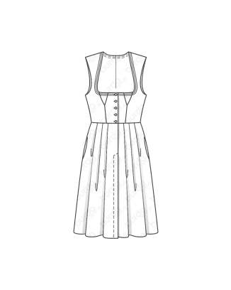 Robe tyrolienne n°6268