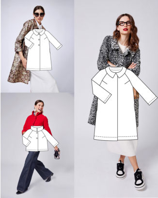 Manteau en coton n° 3 | Burda Easy n°6 Nov-Dec/2024