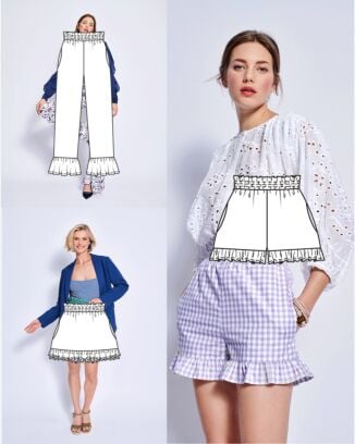 Pantalon, short et jupe-short en viscose n° 2 | Burda Easy n°3/2025