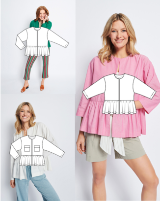 Veste en popeline n° 3 | Burda Easy n°3 Mai/Juin/2022