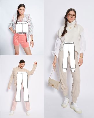 Pantalon en jersey n° 2 | Burda Easy n°5 Sep-Oct/2023