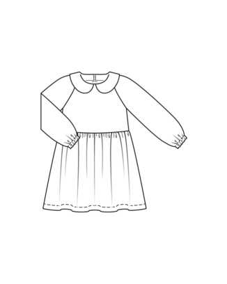 Robe en flanelle n°02 | Burda Kids 01/25