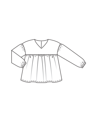 Blouse en popeline n°07 | Burda Kids 01/25