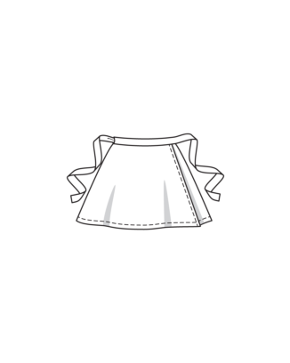 Jupe portefeuille en mousseline n°08 | Burda Kids 01/25