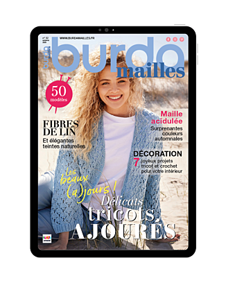 Burda Mailles n°32 | "Délicats tricots ajourés" | e-magazine