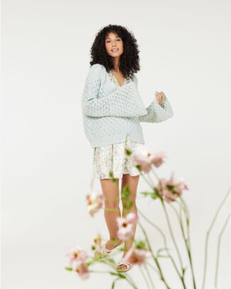 Gilet aux manches extra larges #08 | Burda Mailles n°21 - 2023