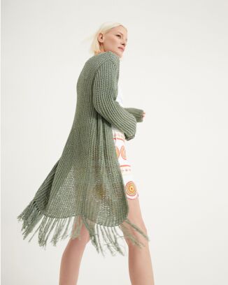 Gilet long en point ajouré #26 | Burda Mailles n°22 - 2023