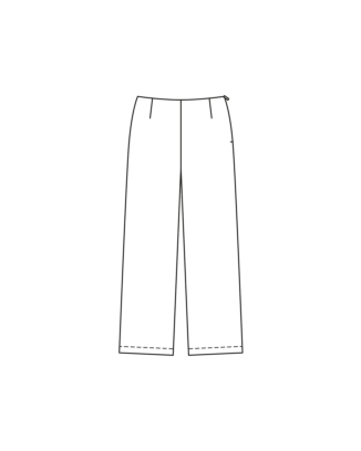 Pantalon en twill n°412 | Burda Curvy 03/23