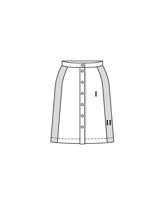 Jupe en trissu matelassé n°402 | Burda Curvy 04/23
