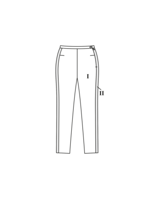 Pantalon en polyester n°406 | Burda Curvy 04/23