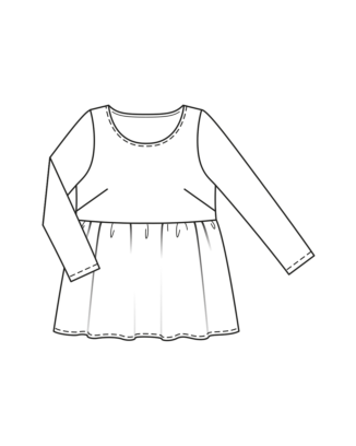 Top en jersey n°411 | Burda Curvy 04/23