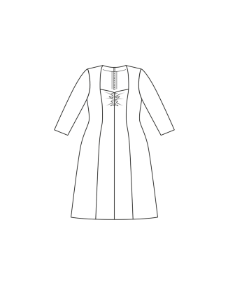 Robe en polyester n°412 | Burda Curvy 04/23