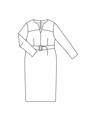 Robe en coton n°415 | Burda Curvy 04/23