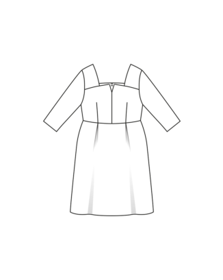 Robe en lainage n°416 | Burda Curvy 04/23