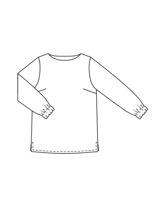 Blouse en popeline n°412 | Burda Curvy 03/24