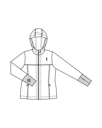 Veste de sport en jersey n°409 | Burda Curvy 04/24