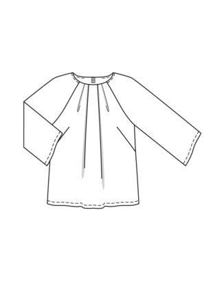 Blouse en viscose n°411 | Burda Curvy 04/24