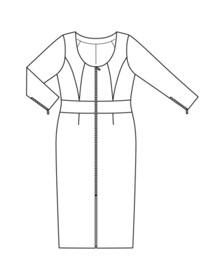 Robe en polyester n°412 | Burda Curvy 04/24